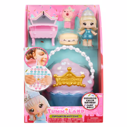 MGA Entertainment Yummiland Beauty Bag Playset + Lip Gloss Doll - Cupcake Beauty Bag - Vista aggiuntiva 6