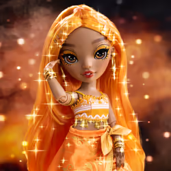 Rainbow High CORE Fashion Doll- Meena Fleur (Saffron) - Vista aggiuntiva 6