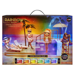 Rainbow High Color Change Pool & Beach Club Playset Set da spiaggia per bambole