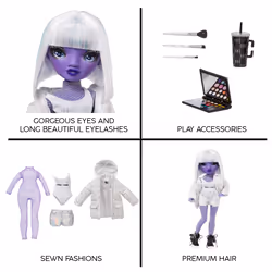 Rainbow High Shadow High S23 Fashion Doll- Dia Mante (Purple) - Vista aggiuntiva 5