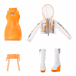 Rainbow High Orange Fashion Doll -Michelle St. Charles - Vista aggiuntiva 6