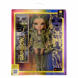 Rainbow High Green Fashion Doll- Olivia Woods, Bambola alla moda, Femmina, 4 anno/i, Bambino/Bambina, Multicolore