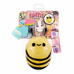 MGA Entertainment Fluffie Stuffiez Small Plush- Bee/ Lady Bug, Ape giocattolo, 4 anno/i