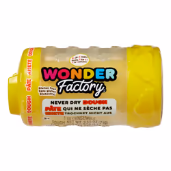 MGA Entertainment Wonder Factory Never Dry Dough Singles - Yellow Pasta modellabile 71 g Giallo 1 pz - Vista aggiuntiva 5