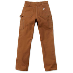 Carhartt Firm Duck Double-Front Work Dungaree Pantaloni, marrone, dimensione 36 per uomo