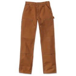 Carhartt Firm Duck Double-Front Work Dungaree Pantaloni, marrone, dimensione 36 per uomo