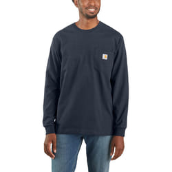 Carhartt Workwear Pocket Camicia Longsleeve, blu, dimensione S per uomo