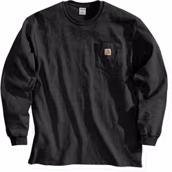 Carhartt Workwear Pocket Camicia Longsleeve, nero, dimensione S per uomo