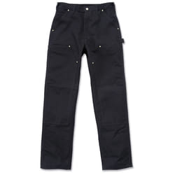 Carhartt Firm Duck Double-Front Work Dungaree Pantaloni, nero, dimensione 46 per uomo