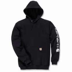 Carhartt Midweight Sleeve Logo Felpa, nero, dimensione 2XL per uomo