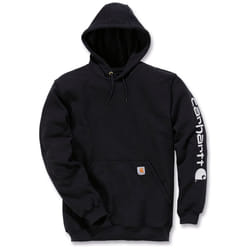 Carhartt Midweight Sleeve Logo Felpa, nero, dimensione 2XL per uomo