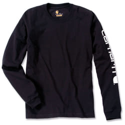 Carhartt Logo Longsleeve, nero, dimensione L per uomo