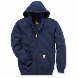 Carhartt Midweight Felpa con zip, blu, dimensione XL per uomo
