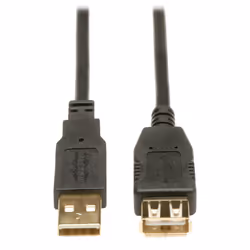 Tripp Lite U024-016, 4,87 m, USB A, USB A, USB 2.0, Maschio/Femmina, Nero