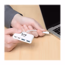 Tripp Lite U460-004-2A2C hub di interfaccia USB 3.2 Gen 1 (3.1 Gen 1) Type-C 5000 Mbit/s