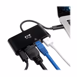 Tripp Lite U444-06N-HGUB-C replicatore di porte e docking station per laptop USB 3.2 Gen 2 (3.1 Gen 2) Type-C Nero - Vista aggiuntiva 6