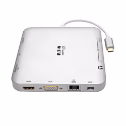 Tripp Lite U442-DOCK2-S replicatore di porte e docking station per laptop Cablato USB 3.2 Gen 2 (3.1 Gen 2) Type-C Argento - Vista aggiuntiva 4