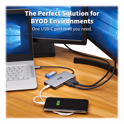 Tripp Lite U442-DOCK8G-GG replicatore di porte e docking station per laptop Cablato USB 3.2 Gen 1 (3.1 Gen 1) Type-C Nero, Grigio