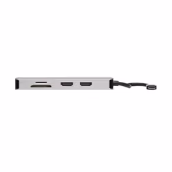 Tripp Lite U442-DOCK8G-GG replicatore di porte e docking station per laptop Cablato USB 3.2 Gen 1 (3.1 Gen 1) Type-C Nero, Grigio - Vista aggiuntiva 4