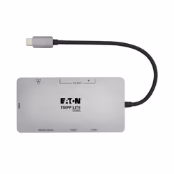 Tripp Lite U442-DOCK8G-GG replicatore di porte e docking station per laptop Cablato USB 3.2 Gen 1 (3.1 Gen 1) Type-C Nero, Grigio - Vista aggiuntiva 7