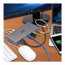 Tripp Lite U442-DOCK4-INT replicatore di porte e docking station per laptop Cablato USB 3.2 Gen 2 (3.1 Gen 2) Type-C Grigio - Vista aggiuntiva 5