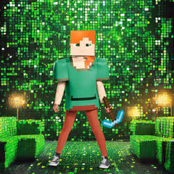 Disguise Minecraft Diamond Pickaxe Bambino Qualsiasi tipo - Vista aggiuntiva 4