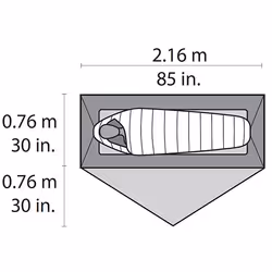 MSR Hubba NX Tent Tenda a cupola 1 persona(e) Grigio - Vista aggiuntiva 8