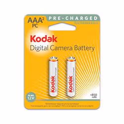 Kodak K3ARPS Ni-MH Rechargeable Batteries AAA, Batteria ricaricabile, Nichel-Metallo Idruro (NiMH), 1,2 V, 850 mAh, Bianco, 0 ...