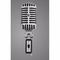 Shure 55SH, Microfono da studio, 50 - 15000 Hz, 150 Ω, Supercardioide, Cablato, Grigio