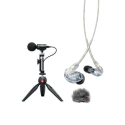 Shure MV88+ SE215-CL Bundle Nero Microfono da intervista
