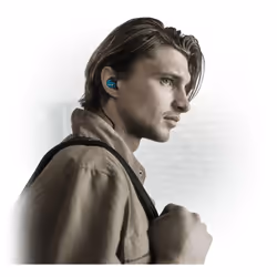 Shure AONIC 215 Auricolare Cablato In-ear Musica e Chiamate Blu, Translucent - Vista aggiuntiva 4
