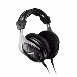 Shure SRH1540, Cablato, MUSICA, 5 - 25000 Hz, 286 g, Auricolare, Nero, Argento