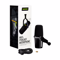 Shure MV7+-K microfono Nero Microfono per podcast - Vista aggiuntiva 5