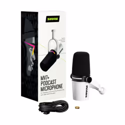 Shure MV7+-W microfono Bianco Microfono da studio - Vista aggiuntiva 5