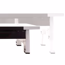 Fellowes Office Suites 28" Scrivania Nero, Argento - Vista aggiuntiva 4