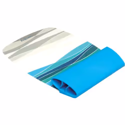Fellowes 9362101, Blu, Immagine, Plastica, Silicone, Riposo del polso