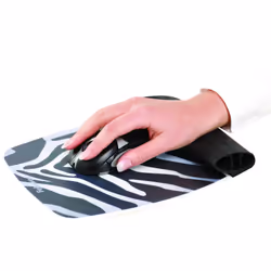 Fellowes 9362301 tappetino per mouse Nero, Bianco