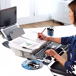 Fellowes Easy Glide porta documenti Nero, Grigio - Vista aggiuntiva 4