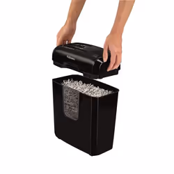 Fellowes Powershred 6C distruggi documenti Triturazione incrociata 22 cm Nero - Vista aggiuntiva 5