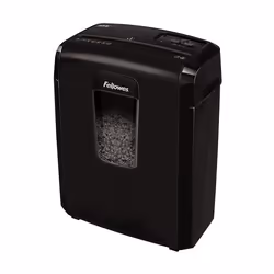 Fellowes Destructora 8Mc, Taglio a frammenti, 22 cm, 3 x 10 mm, 14 L, Pulsanti, 1,6 mm/min