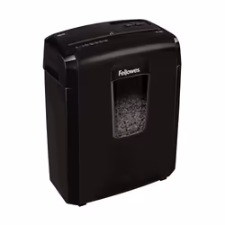 Fellowes Destructora 8Mc distruggi documenti Taglio a frammenti 22 cm Nero