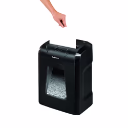 Fellowes Powershred 12C distruggi documenti Triturazione incrociata 22,5 cm Nero - Vista aggiuntiva 5
