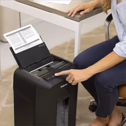 Fellowes AutoMax 90M destructeur de papier Découpage par micro-broyage Noir - Vista aggiuntiva 8
