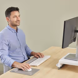 Fellowes Breyta poggiapolso Silicone Grigio - Vista aggiuntiva 4