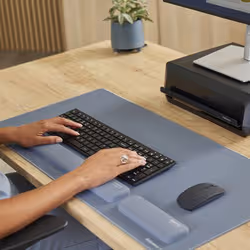 Fellowes Breyta poggiapolso Silicone Azzurro - Vista aggiuntiva 3