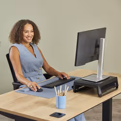 Fellowes Breyta poggiapolso Silicone Azzurro - Vista aggiuntiva 4
