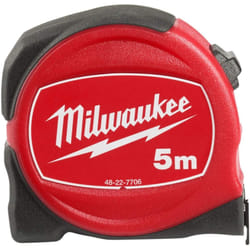 Milwaukee - Flexómetro 5m x 25mm métrica (cajas de 6) - Tape Measure S5/25-1pc