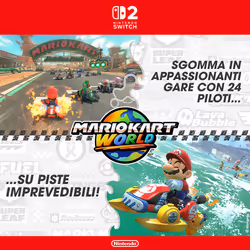 Nintendo Mario kart world Standard Cinese semplificato, Cinese tradizionale, Tedesca, DUT, Inglese, ESP, Francese, ITA, Giapponese, Coreano, Portoghese, Russo Nintendo Switch 2