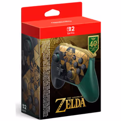 Nintendo Switch 2 Pro Controller - The Legend of Zelda - 40th Anniversary Edition Nero, Verde, Oro Bluetooth Gamepad Digitale Nintendo Switch 2 - Vista aggiuntiva 3