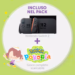 Nintendo Switch 2 & Pokemon Pokopia console da gioco portatile 20,1 cm (7.9") 256 GB Touch screen Wi-Fi Nero - Vista aggiuntiva 2